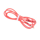 Red 3.5mm 4 Pole Male Female headphone earphone Extension Cable Audio Adapter JR