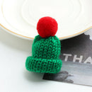 8Pcs Cute Mini Knitted Hairball Hat Brooch Sweater Pins Badge Collar Clothe