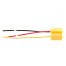 5 Pieces 9003 H4 Front Headlight Light 3 Wire Harness Female Socket Adapter