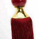 1 Pair Window Curtain Tieback Red Beaded Ribbon Tassel Rope Curtain Tie Bac R5K9