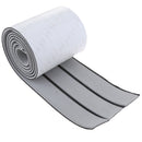 Self Adhesive Marine Boat EVA Teak Decking Sheet Light Grey Black Stripe