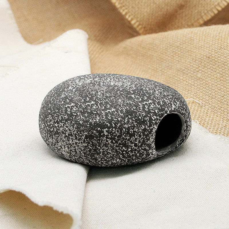 Hot Ceramic Rock Cave Ornament Stones For Fish Tank Filtration Aquarium FS-v TOC