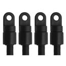 4pcs Replacement Kayak 1/4'' Bungee Shock Cord End Stop Fittings