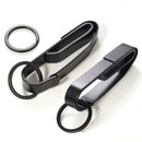 Keychain Belt Buckle Stainless Hanging with 2 Key Ring for Outdoors Camping