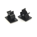 10x Cable clips adhesive cord black wire holder organizer clamp JR