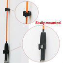 12 Pieces Regular Fishing Pole Rod Holder Storage Clips Rack 2 Style & 6 Pc