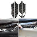 For Cadillac Xt5 Carbon Fiber Car Door Handle Frame Trim Cover 2016-2019 4P Y8D5