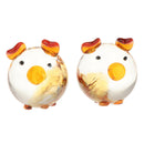 Crystal Lucky Pig Craft Creative Gift-1.57x1.57x1.77inch-Yellow