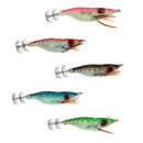 Wood Shrimp Squid Jig Fishing Lures Egi Jigs Cloth Squid Fishing Tackle Pink