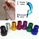 5pc MTB Road Bicycle Bike Presta to Schrader Pump Valve Adapter Bike Accessories
