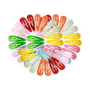 50x Girl Hair Clips 10 Assorted Colors Non-Slip Metal Hair Barrettes Hair