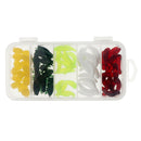 70pcs Soft Silicone Fishing Lures Grub Worm Insects Imitation Corn Niblet