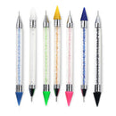 Dual-Ended Dotting Pen Rhinestone Picker Wax Pencil Manicure Nail Art Tool  Z
