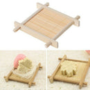 Wooden Bamboo Soap Dish Tray Holder Storage Soap Rack Plate Box Containelj
