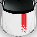 1 Pair Car Decorative Stickers Styling Decals Film for Racing Sports Hood Cover