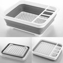 Foldable Dish Kitchen Storage Holder Drainer Bowl Dinnerware Draining Tray