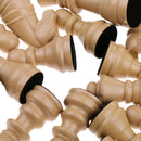 16 pack Replacement Plastic Chess Pieces/Chessman Set beige