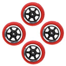 1:10 On Road Racing RC Car Rubber Wheels Tyres Rims HSP HPI 94122/94123 Red
