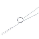 Jewelry Round Striped Long Necklace Ring Necklace U9Y9