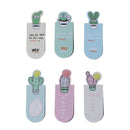 3Pcs /Set Fresh Cute Cactus Magnetic Bookmarks Stationery Office School Supplies