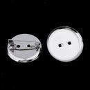 10pcs Brooch Blank Lapel Pin Badge Base Pin-Ba Button Base 23MM Metal