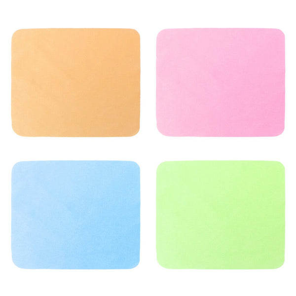 5 Pcs Glasses Cleaning Cloth Double Side Soft Velvet Cleaner Wipe Phone Screen