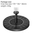 Outdoor Solar Powered Floating Bird Bath Water Fountain Pump Pool Garden C7O4