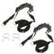 5 Pcs Black Over-the-Door 8 Hook Hanger Scarf