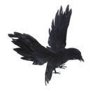 Plastic Feather Flying Crow Decoy Birds Scarer Scarecrow  Ornament