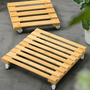 Plant Flower Pot Removable Tray Base Roller Moving Tray with Wheel Flower P