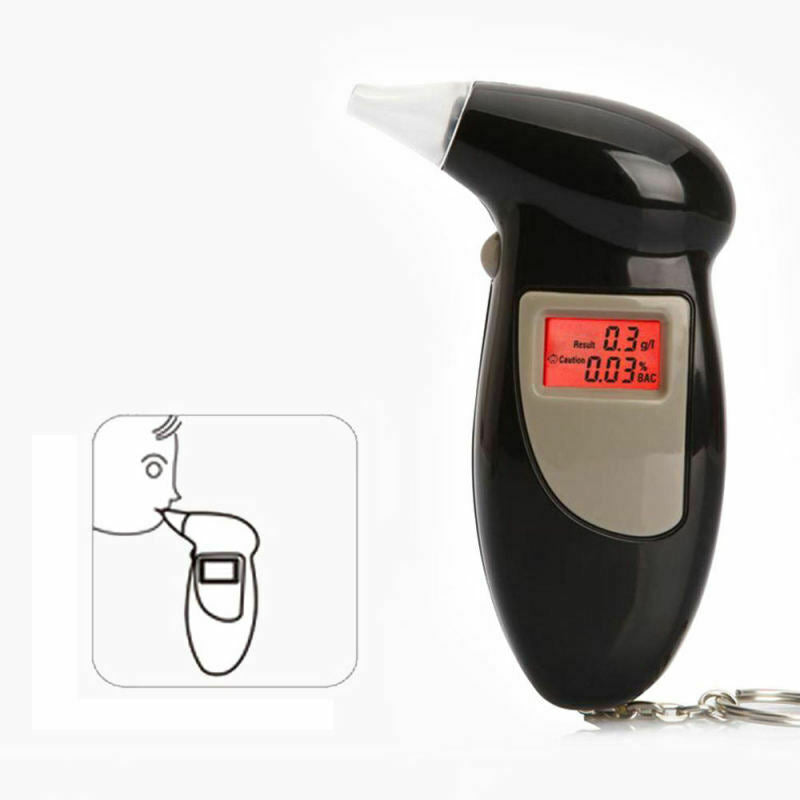 Portable MINI Digital LCD Alcohol Breath Tester Analyzer Car Dual-Use Fu EUC