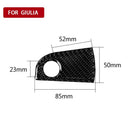 Carbon Fiber Car Storage Box Handle Cover Trim Fit for Alfa Romeo Giulia 20