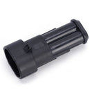5x 2Pin Car Waterproof Electrical Connector Plug With Wire AWG Marine Black OHK