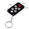 Mini Universal TV Remote Control Keychain 7 Keys With Keychain Black Controller