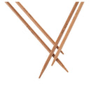 11 x 4pcs 35cm Knitting needles in bamboo with double tips Sizes 2,0-5,0mm