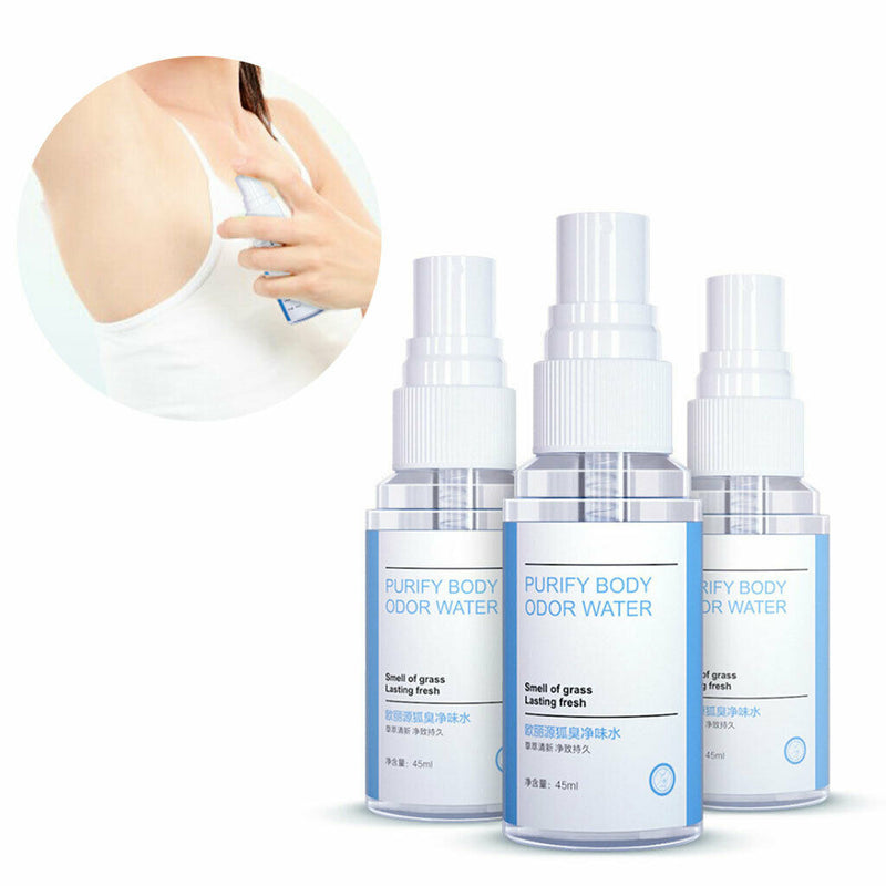 45ml Purify Body Odor Water Spray Long Lasting Refreshing Antiperspirant Remover