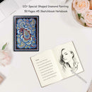 DIY Mandala Special Shaped Diamond Painting 50 Pages Sketchbook A5 Notebook
