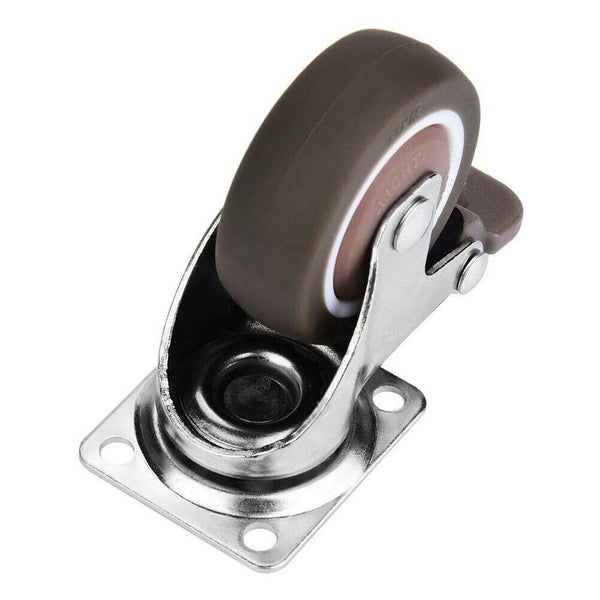 2pcs 2 inch Casters TPE Wheel Quiet Wear-resistant Office Furniture Wheels