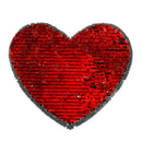 Heart happy days Reversible Change color Sequins Patches clothes DIY Applique ME
