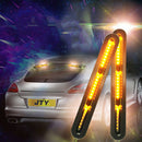2pcs 60 LED Halo Neon Dual Color Car Truck Flowing Turn Signal Brake Tail Light