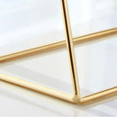 1X(Metal Decorative Mirror Lady Desktop Makeup Mirror Crafts Three-Dimensio