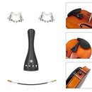 Violin Accessory Kit Tailpiece Tailgut 4 Fine Tuners for 3/4 4/4 Fiddle Parts