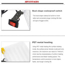 CS-054A1 12V Motorcycle Handlebar Electric Heated Grip Pad Kit Hand Warmer