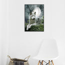 5D DIY Full Drill Diamond Painting Mountain Wolf Cross Stitch Embroidery