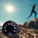 1Pc Portable Mini Outdoor LCD Round Thermometer For Tourist Camping Hiking S2X5