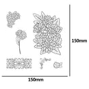 Transparent Silicone Seal Stamp for DIY Scrapbooking Flower Embossing (B) A