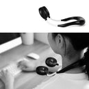 Black Portable Mini Double Head Fan Neckband Fan With Usb Rechargeable Air