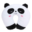Multi-Color Cartoon U Shaped Travel Pillow Neck Support Head(Panda) A