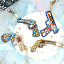 5pcs DIY Full Drill Diamond Painting Key Chain Keychain Key Ring Handm EUH