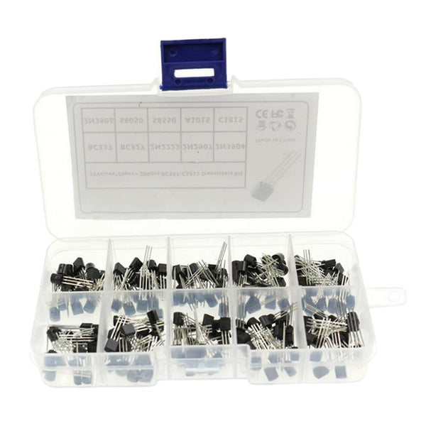 200x TO-92 NPN PNP Power General Purpose Transistor Assortment Storage Box